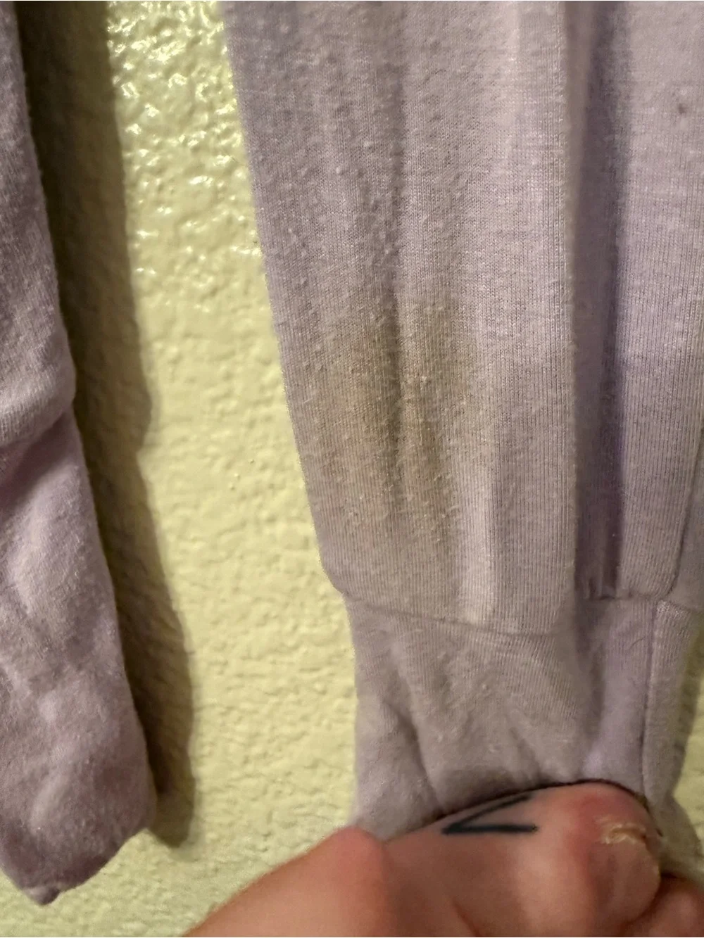 Little Sleepies Lavender Gray Footed One-Piece Pajamas